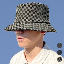 62cm 체크 빅사이즈 버킷햇 왕대두 대두 벙거지 캠핑 모자 남자 여자 커플 체크보드