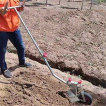 농번기 수동 쟁기 농기계 소형 땅 가는 기계 수동 쟁기/쟁기 Furrowing 쟁기 손 당기는 정원 도구 경운기, 한개옵션0