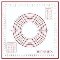 제빵반죽기 베이킹 머랭 믹싱 스탠드 핸드믹서 대형 실리콘 매트 주방 반죽 베이킹 도구 쿠키 크레페 피, 한개옵션1, 14 60x60cm-Red