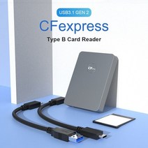 UTHAI C78 CFexpress 카드 판독기 USB3.1 Gen2 유형 B C 어댑터 지원 CFE 메모리 카드 128G 256G 512G USB3.0 SLR 용 케이블 포함