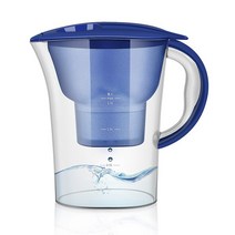 정수필터 수도 필터 주방 2.5L 물 필터 투수 filtro de agua 여과 홈 활성탄 주전자 정수기 주방 냄비, 01 Blue