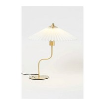 H&M home 플리츠 쉐이드 테이블 램프 화이트골드, 기본