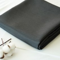 패브릭창 고급공단 샤틴슬라브 공단 양면원단 의류공단 곱창밴드 옷감 테이블보, 블랙