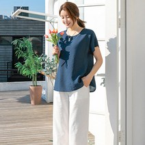 에르 인견 블라우스 10color / 빅사이즈 F XL 2XL (55~99) / 여름 반팔 무지 플라워 시원한 쿨원단