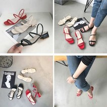 [골든올립]둥근 코 발 편한 여성 샌들 바캉스 휴가 패션 슈즈