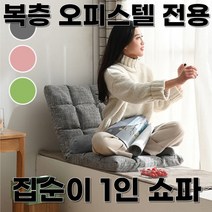 오래 앉아있어도 편안한 복층 오피스텔 집돌이 집순이 전용 1인 가구 좌식 쇼파 의자, 모던그레이
