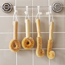 연마제 탄냄비세척 후드 찌든때클리너, 코코넛 롱브러쉬, 코코넛 롱브러쉬