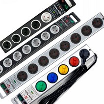 독일 Brennenstuhl 브레넨스툴 슈퍼솔리드 (낙뢰)서지보호 5구 8구 멀티탭, 슈퍼솔리드 서지보호 8구 블랙