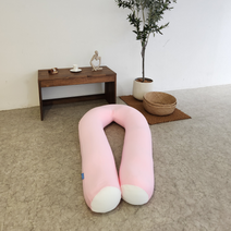 생활특권 U자 바디필로우 대형 U자형, 핑크