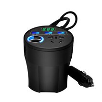 차량용인버터 용접기 태양광 인버터 벽걸이 DC 12V/24V 150W ~ 자동차 전원 인버터 및 디지털 변압기, 02 Black