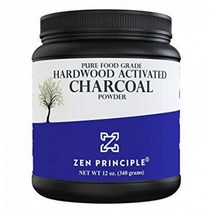 Activated Charcoal Powder 미국산 자연 활엽수만의 활성탄 분말 치아를 희게 하고 피부와 모발을 젊게함 소화건강 해독작용 무료 스쿱이 포함되어 있습니다. 12온