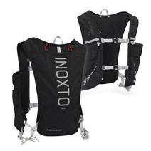 INOXTO 트레일러닝 조끼 주머니 10개, 블랙