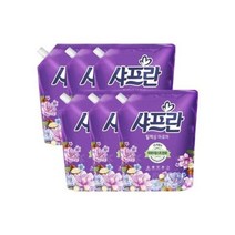 LG 샤프란 섬유유연제 릴렉싱 아로마 리필 2.1L 6개 코스트코 도매