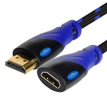 HDMI 메쉬 연장 케이블 Ver2.0 고급형 길이연장 케이블 셋탑 블루레이 PC 영상연결선 1.5M/2M/3M/5M/7M/10M 395902, 7M