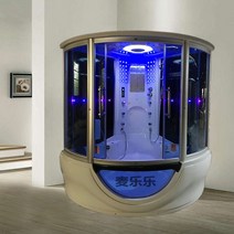 고급 샤워부스 샤워실 한증막 간이샤워실 통합, 증기 없이, 1650X1650X2200mm 흰색