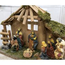 아기예수님 탄생 마구간 소품 크리스마스 성탄절 구유장면 교회 장식 2종, B타입