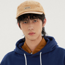 루킹포유 WASC CLUB 코듀로이 로고 캠프캡 C1 베이지
