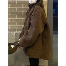 FANSYLI 여자 겨울 코트 모피 재킷 램스울 코트 바람막이 점퍼 11호 10A20