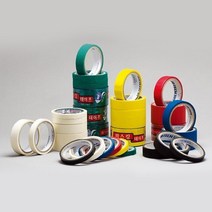 금성케이엔티 국산 칼라 마스킹테이프 사이즈 색상별 모음, 1개, 빨강색 50mm