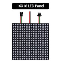 셀프 레일조명 레일등 마그네틱 주방 식물등 WS2812B 16x16 RGB LED 디지털 플렉서블 개별적으로 다룰 수, 02 WS2812B 16X16_03 3PCS