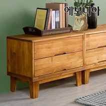 에보니아 헤일리 소나무 거실장, 거실장 2x2 올오크