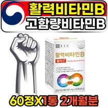 고함량 종근당 비타민b군 피로회복 개선제 영양제 60정 2개월분 식약처인증 비타민비 에너지 체력 에좋은 콤플렉스 컴플렉스 B-COMPLEX VITAMINBCOMPLEX 홈쇼핑 성인 남성 여성