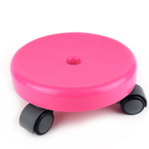 앉은뱅이바퀴의자 바퀴달린의자 청소의자 핑크 회전