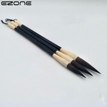 필방 서예 용품 1pcs 보라색 토끼 머리 브러시 펜 나무 극 작은 일반 스크립트 쓰기, m