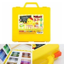 동아 노랑병아리 손에묻지않는크레용 크레파스 48색 182067