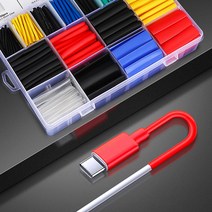 580P 열수축튜브 세트 케이블 전선 보호 수축 고무관, 열수축튜브(580P)