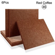 사운드 흡수 벽 패널 아트 6 Pcs 도어 씰 스트립 방음 음악 스튜디오 음향 절연, CHINA, 46--Red Coffee