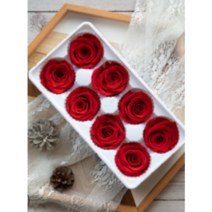 핸드메이드 프리저브드 장미 디퓨저 선물 장식 인테리어 분위기 좋은 소품 8개 세트 원소재 다양한 색깔 꽃만들기 가을꽃 파란 흑장미, 블랙