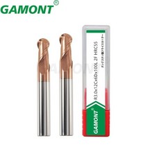 GAMONT-밀링 커터 합금 코팅 텅스텐 스틸 도구 Cnc 기계 Hrc55 볼 노즈 엔드밀 탑 밀링, [03] 10Pcs, [38] R10.0x40Cx20Dx150L