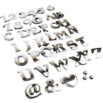 입체 글씨 학원 포인트 간판 현관문 번호판 셀프 아파트 호수판 대문 돌출 문패 글자 사무실 현판 호실판 호수판 도어 사인 인테리어 제작 현관 실내 글자 디자인 만들기 은색 1P, 앤드