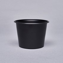 다용도 원형 용기 밥컵 다용도 국컵 5호 특대 블랙 420ml, 1000개