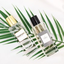향기에반하다 어반 스퀘어 향수 스프레이 공병 50ml 예쁜 유리 글라스 퍼퓸 클림프 용기, 골드캡(뚜껑)
