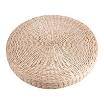 Garosa Tatami Seat Cushion Handcrafted Japanese Style Pouf Round Floor Mat Soft Knitted Straw Flat f, 1