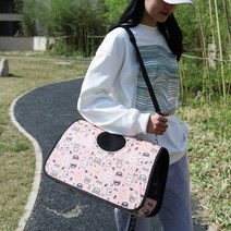 강아지 고양이 이동 가방 애견 슬링백 애완 동물 외출 할 때 손에 넣고 배낭 여행 상자 케이지 한 어깨 휴대용, [03] L, [04] Style 4