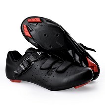 boodun 남성 여성 로드 MTB 클릿 잠금 슈즈 신발 경량 가벼운 발편한 남자 여자 라이딩화 자전거화, 37, 블랙(로드형)