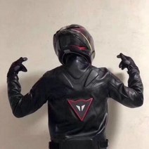 오토바이 가죽자켓 점퍼 리얼 바이크 라이더 고급소가죽 바람막이 레더, S, 블랙 로고