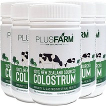 플러스팜 뉴질랜드 초유 헬스팜 콜로스트럼 150정 5통, 초유400mg