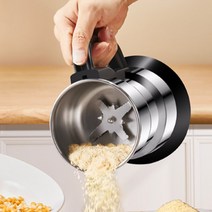 가정용 소형 곡물 분쇄기 멀티 다지기 전동 제분기 전동 깨갈이 300g 500g, A 300g  304스테인레스+2칼날+브러시