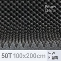 방음재 방음스펀지 난연 비접착 50Tx1000x2000