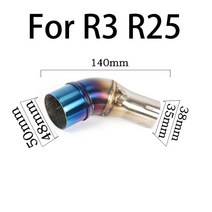 액티브사운드 배기 머플러 튜닝 오토바이 배기 중간 링크 파이프 가와사키 r25 r3 er6n ninjia 250 z250 z250sl motocross 머플러 이스케이프 모토, f