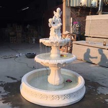 정원분수 야외 분수대 연못 분수 대리석 정원 연못 야외 가습기 인공폭포, (D타입) 170cmx170cmx160cm