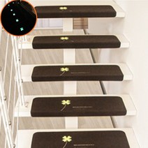 모던한 야광 복층 미끄럼방지 계단매트 강아지 실내 반려동물매트 겨울 자수, 70cm, 다크브라운