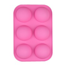 베이킹용 반구 실리콘 몰드 3D 초콜릿 하프 볼 컵케익 팬 DIY 머핀 주방, 05 YH-612_01 타원형
