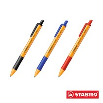 스타빌로 포인트볼 친환경볼펜 미끄럼방지그립 3가지색상 M0.5mm, 41/블루M(블루잉크)