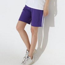 여성 4부 트레이닝반바지 두줄 컬러 코디 여름트레이닝바지 운동복반바지 헬스복 모던