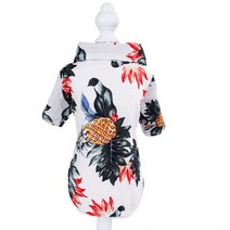 강아지 반련견 옷 Summer Pet Printed Clothes For Dogs Floral Beach Shirt Jackets Coat Puppy Costume Cat Spri, [02] XXL, [07] as picture-A